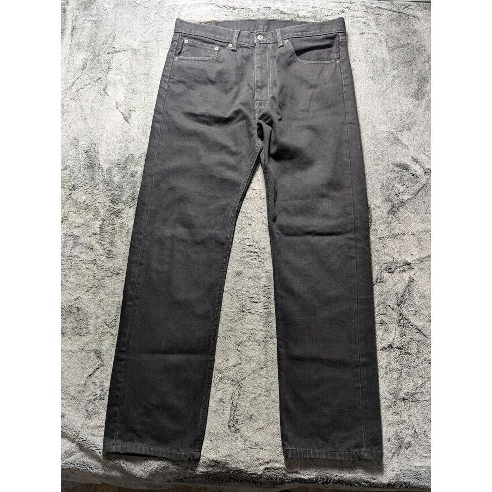 Levi's 505 Regular Fit Jeans Men's Size 36x32 Black